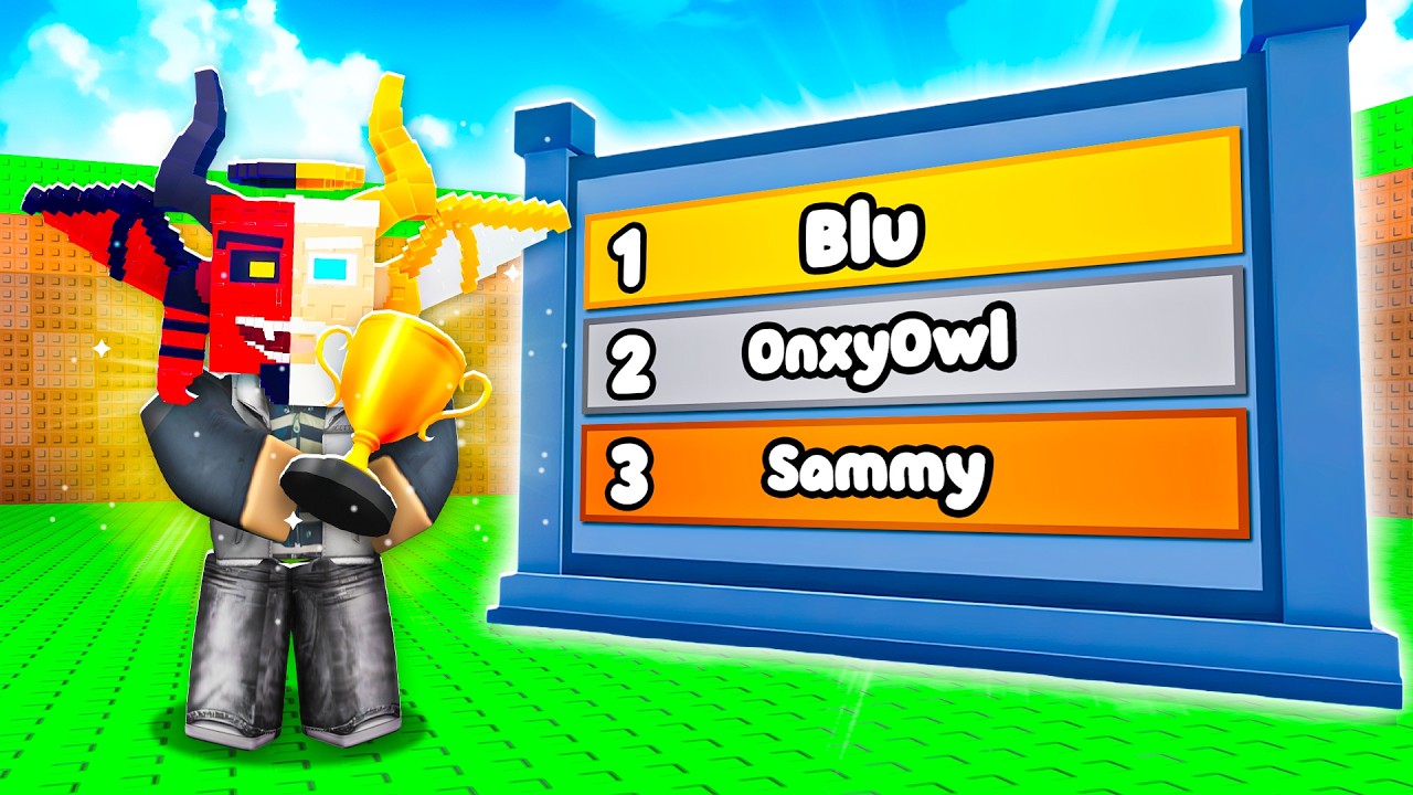 دخلت اقوى ليدر بورد في ماب اللكي بلوك 🤑🥇 ! Be A Lucky Block