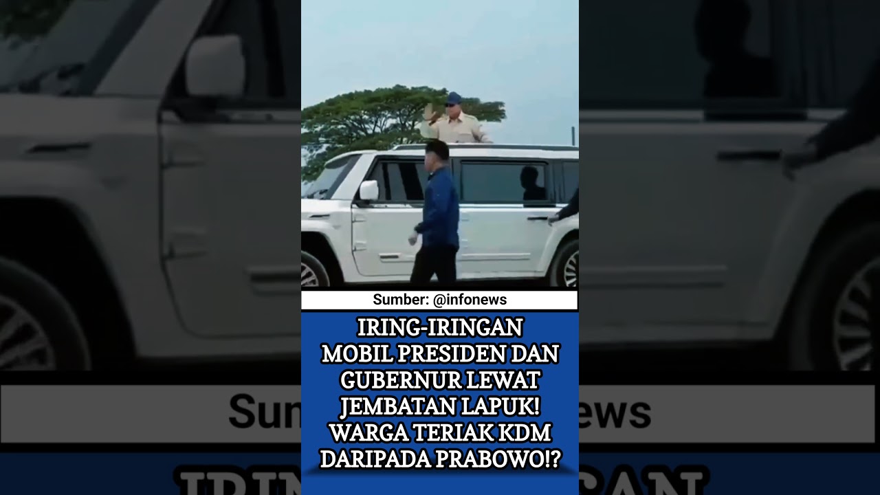 IRING-IRINGAN MOBIL PRESIDEN DAN GUBERNUR LEWAT JEMBATAN LAPUK⁉️ #shorts #trendingvideo #fyp #berita