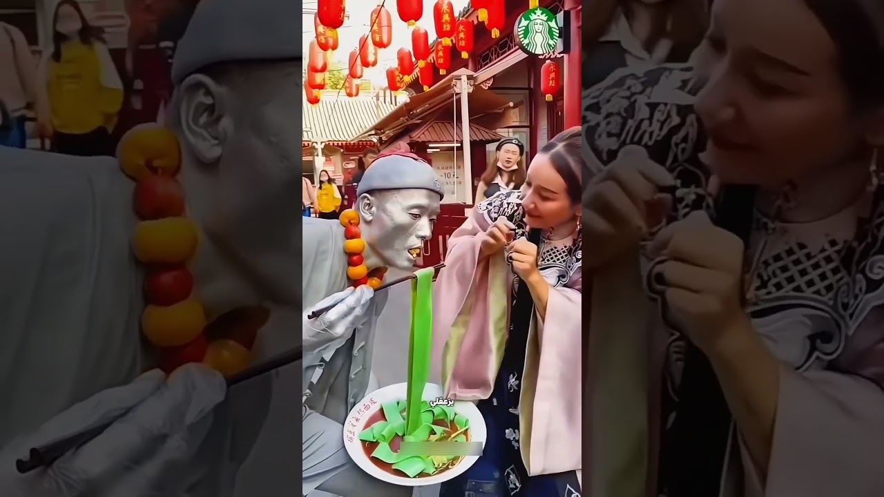 افتكرته تمثال… حطت الأكل في بقه والكارثة حصلت! 😳😂