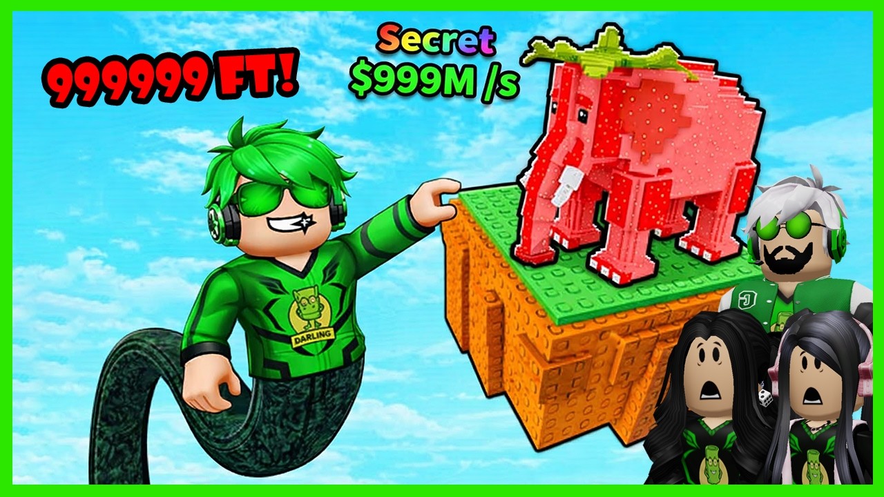 Aku Menambah Tinggi Kakiku Supaya Bisa Capai Pulau Brainrot Tertinggi - Roblox Get Tall For Brainrot