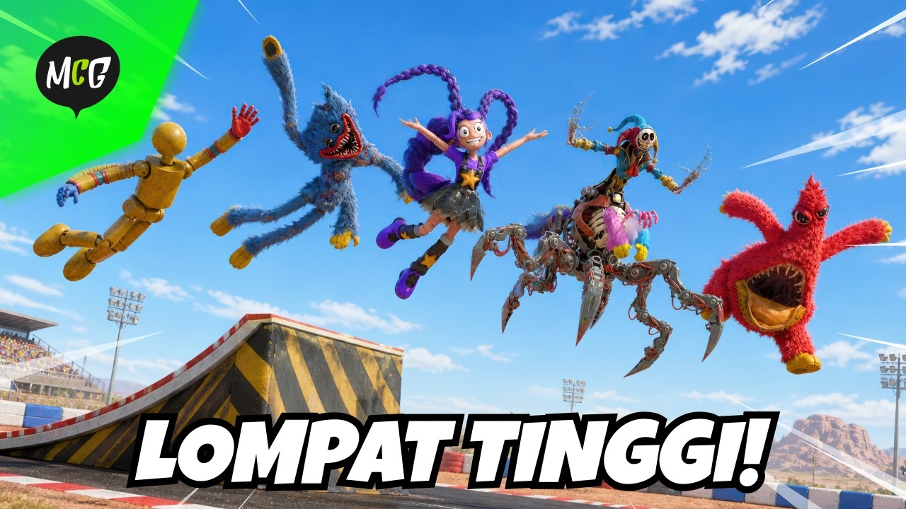 Lomba Lompat Tinggi Semua Karakter Poppy Playtime!