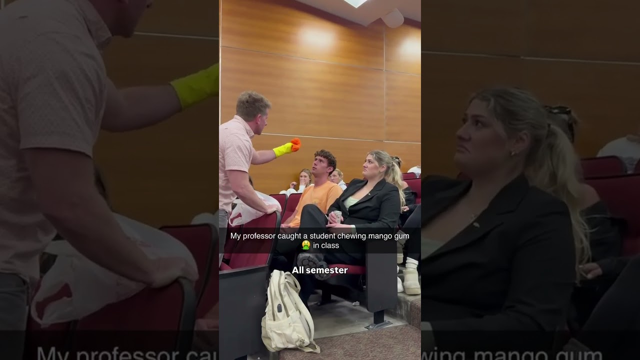 Chewing gum in class is illegal? Even during March madness?!?