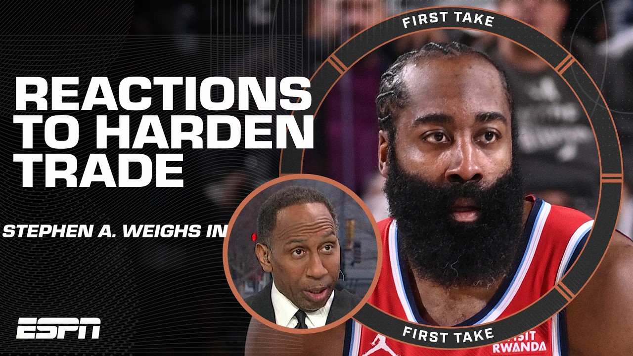 Stephen A. isn’t buying Harden’s reason for leaving LA: You signed a BAD DEAL! | First Take - Published by ESPN