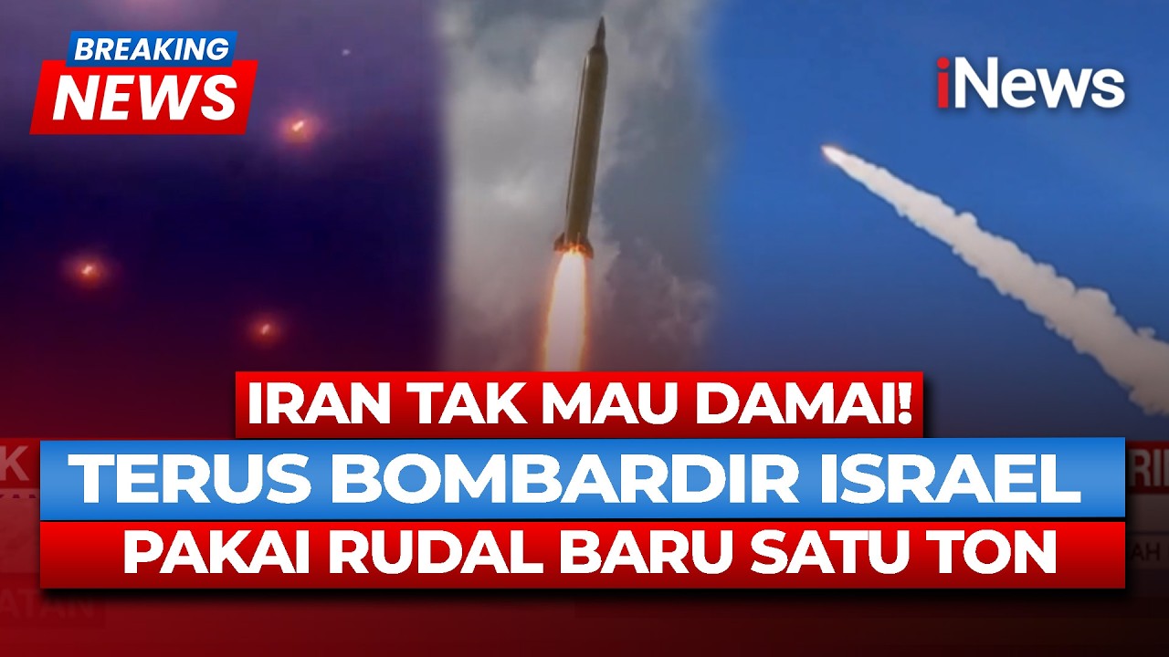 IRAN TAK MAU DAMAI! Terus Bombardir Israel Pakai Rudal Baru Satu Ton | Breaking News