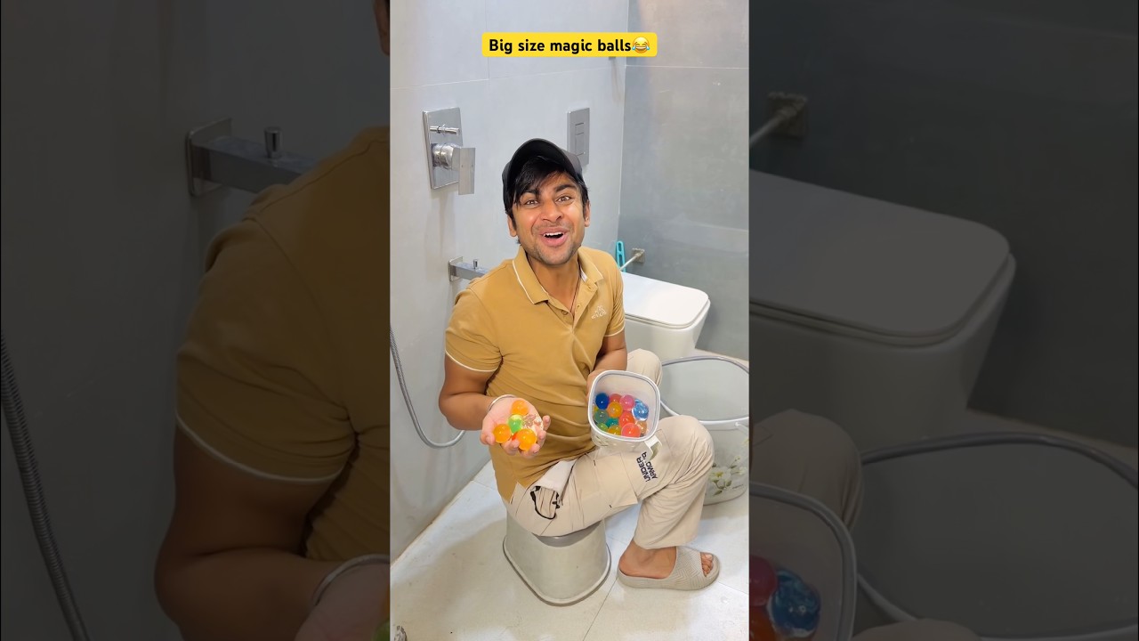 Big size magic balls😂 #comedy #funny #funnyvideo #comedyvideo #youtubeshorts