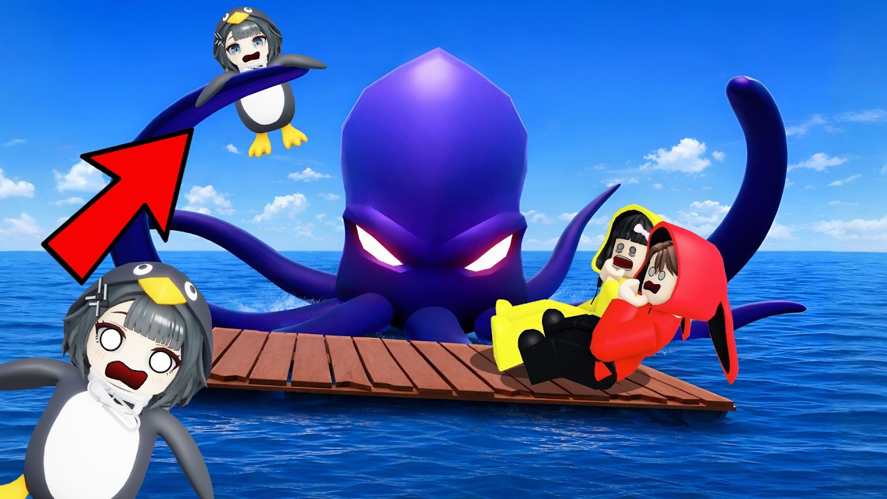Yuta, Mio Dan Gugugaga Pinguin The Celine Berlayar Dilautan Untuk Menemukan Tempat Baru || ROBLOX