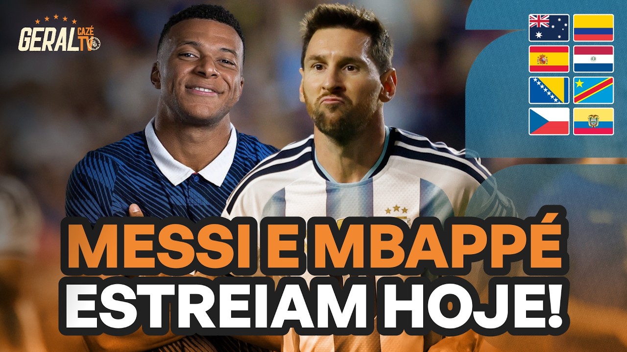 ARGENTINA E FRANÇA EM CAMPO! MESSI E MBAPPÉ ESTREIAM HOJE NA COPA DO MUNDO | GERAL CAZÉTV