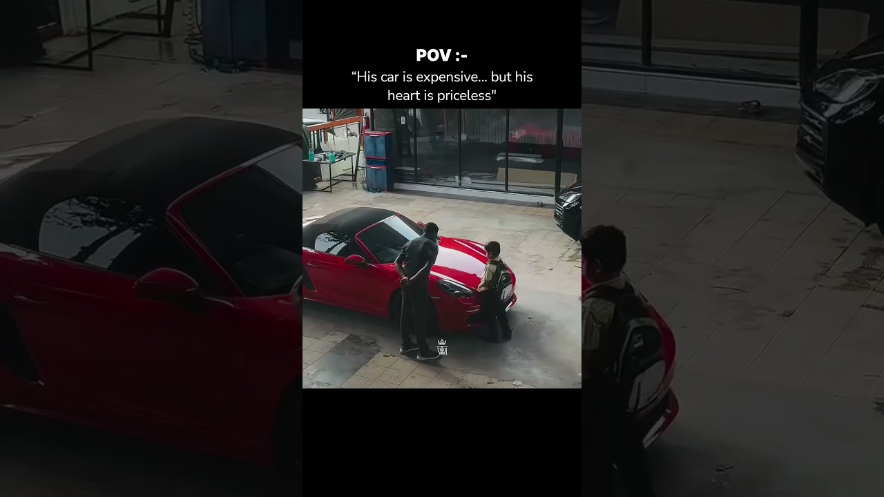 His car is expensive… but his heart is priceless