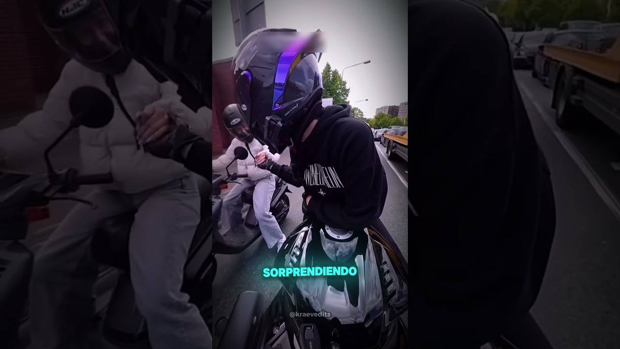 esta biker engañó a todos en la calle #shorts