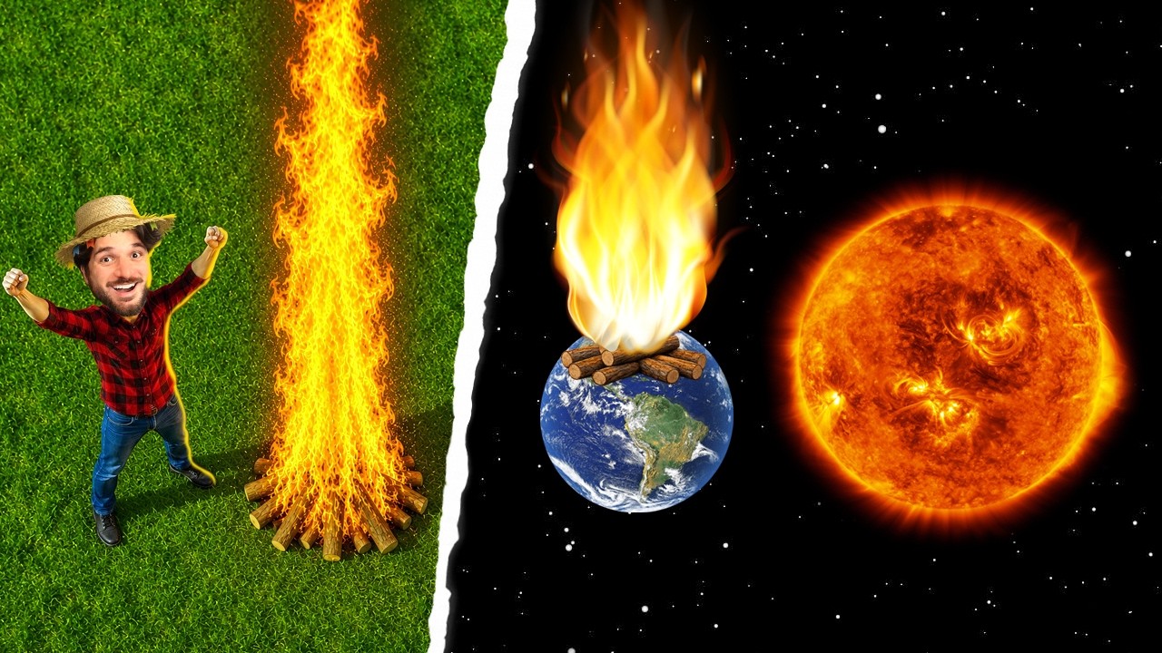 EU FIZ UMA FOGUEIRA LITERALMENTE MAIOR QUE O SOL!
