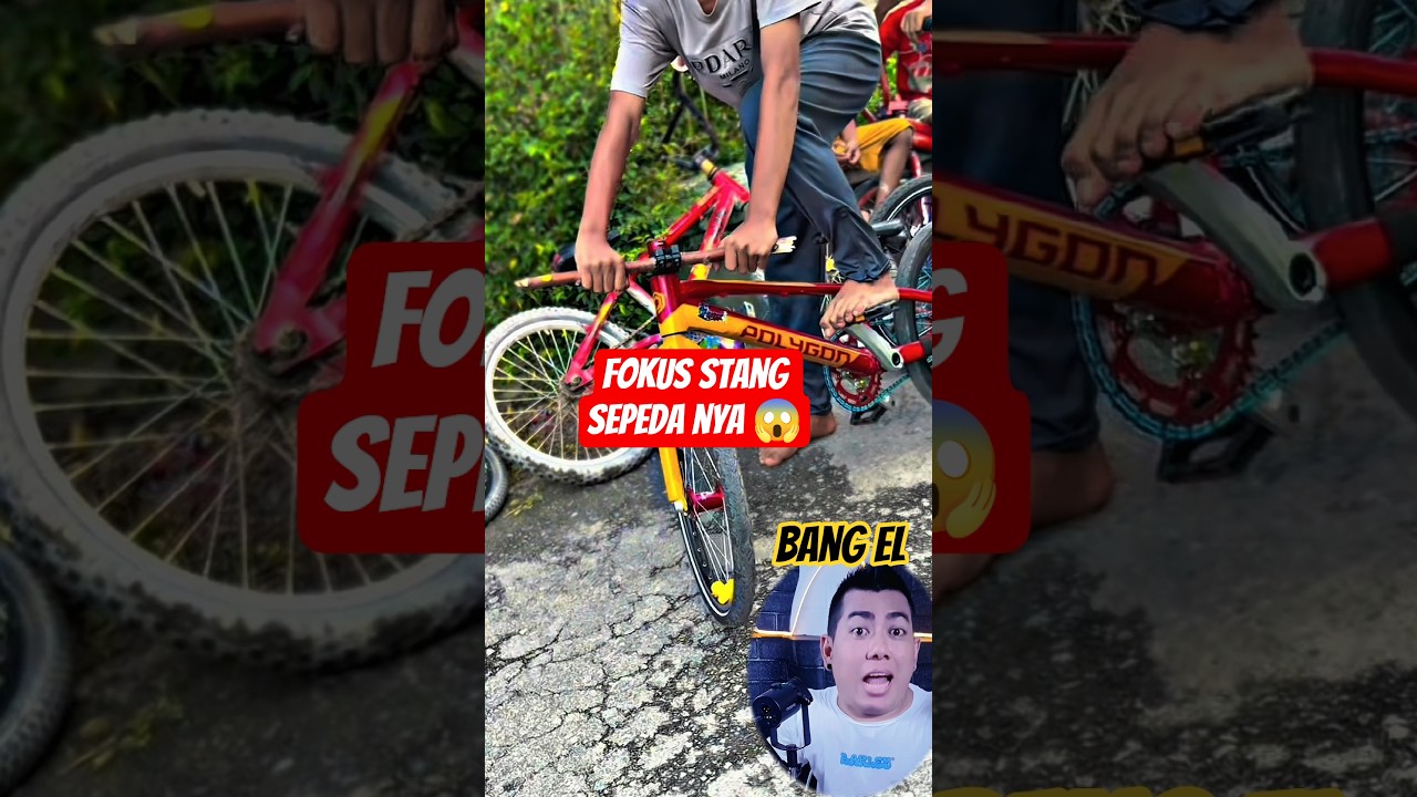 Gokil stang sepeda nya dibikin dari kayu #shorts #reactionvideo #react #eldanboy