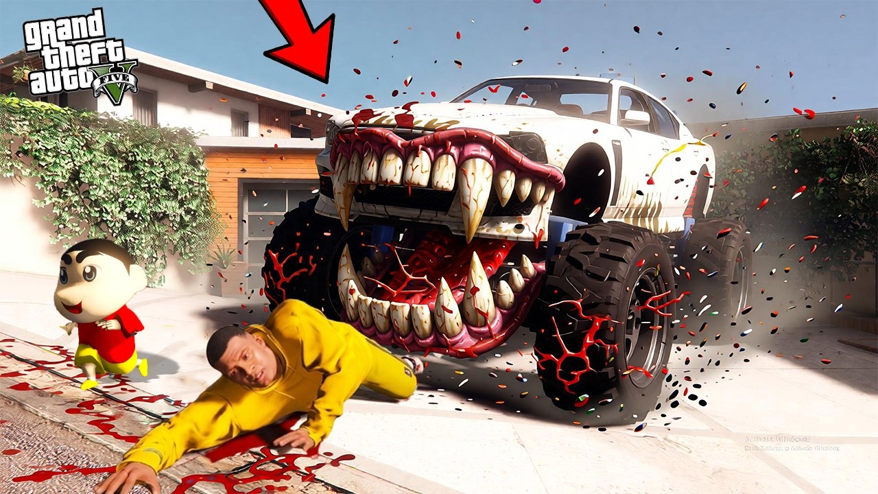 Franklins Car Is A Monster Car in GTA 5 !