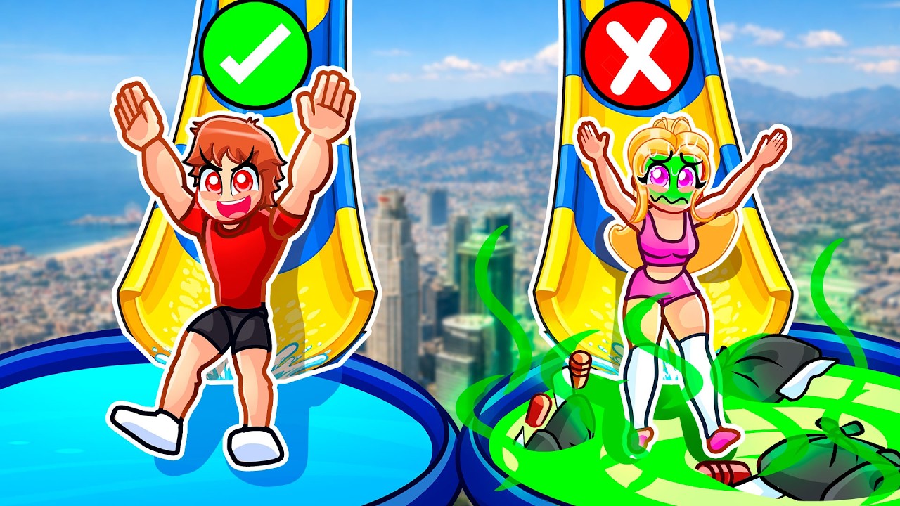 DON'T CHOOSE The WRONG WATERSLIDE in GTA 5...