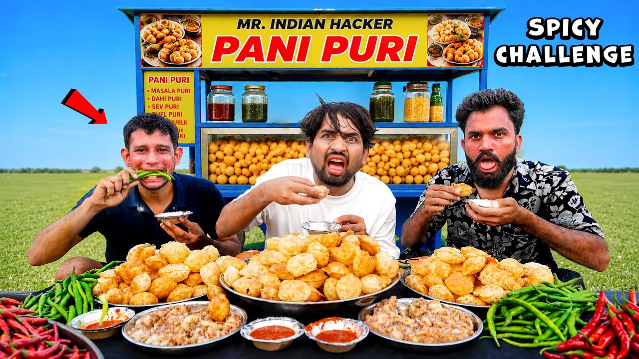Spicy Pani Puri Eating Challenge - With Team | सबका धुआँ निकल गया 🔥😵