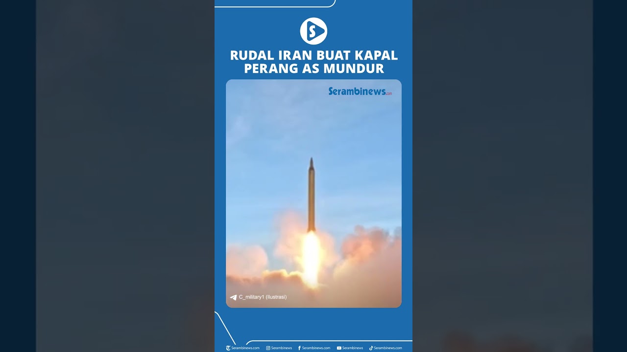Rudal Iran Buat Kapal Perang AS Mundur