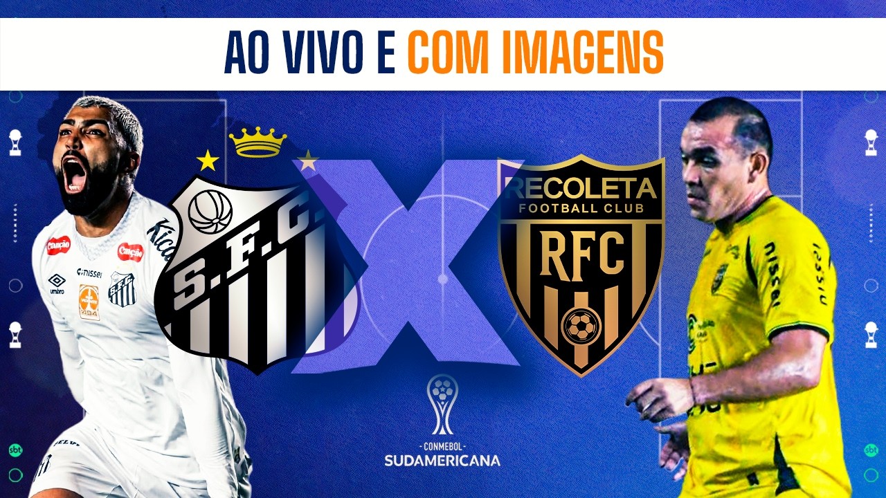 Santos x Dep. Recoleta -  AO VIVO E COM IMAGENS | Copa Sul-Americana 2026