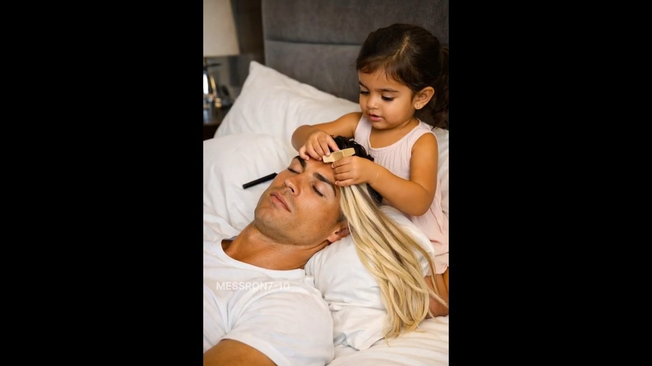 Ronaldo’s Daughter Turns Him Into a Beautiful Girl but What Happened when he came out?😂 #shorts #cr7