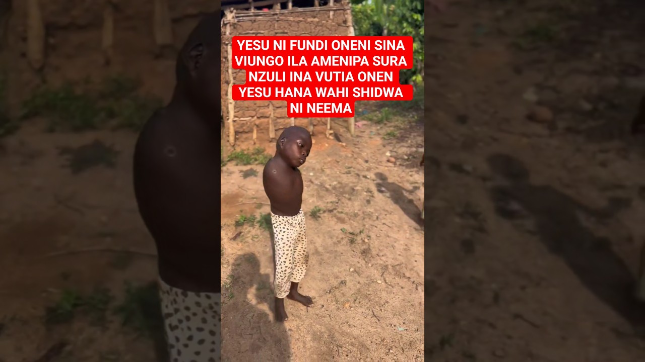 YESU NI FUNDI ONENI SINA VIUNGO ILA AMENIPA SURA NZULI INA VUTIA ONEN YESU HANA WAHI SHIDWA NI NEEMA