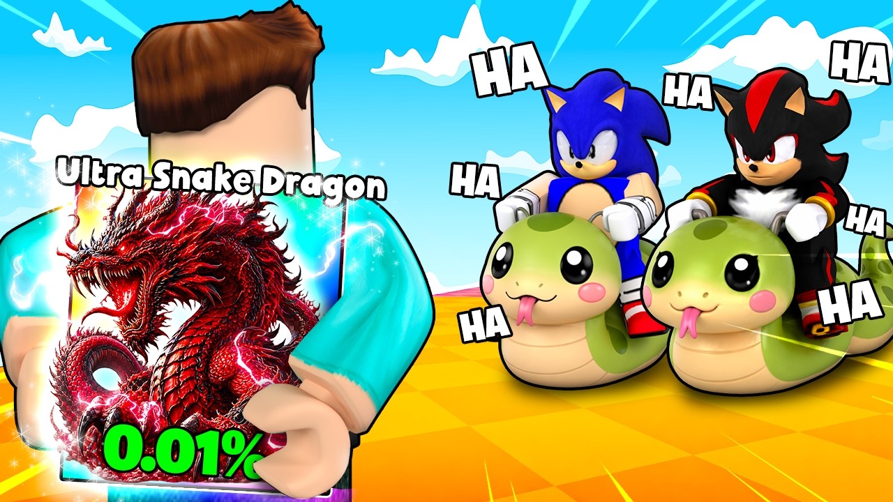 I PRETENDED TO BE A NOOB THEN USED MUTATED INFINITY SNAKE IN ROBLOX !!