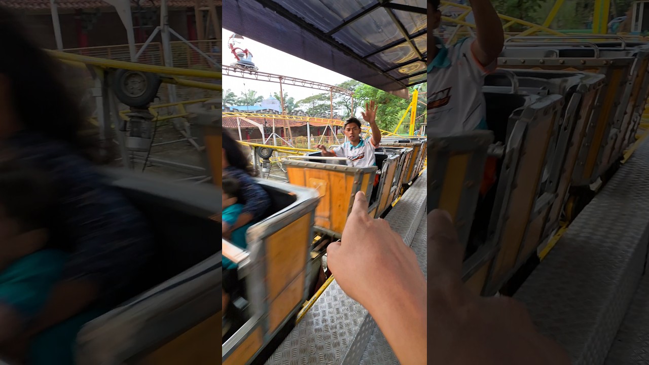 ikutan fajar naik roller coaster 🤩 #trending