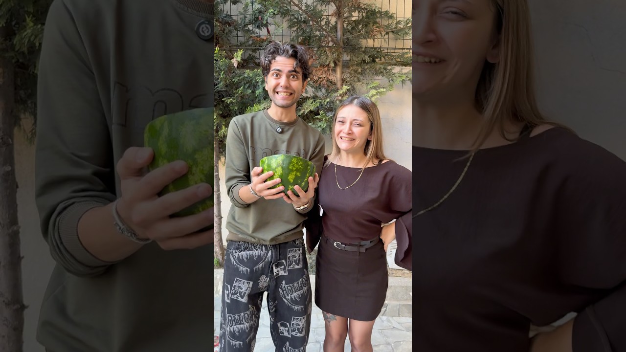 Çöpteki karpuzu hediye ettik:) #shortvideo #komedi