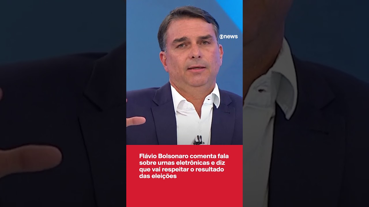Flávio Bolsonaro comenta fala sobre urnas e diz que vai respeitar o resultado das eleições