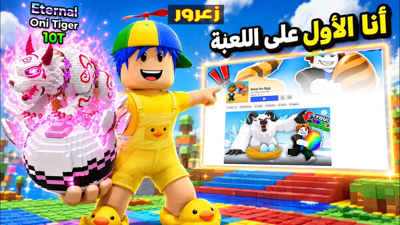 فلم روبلوكس : زعرور الاول على لعبة سرقة البيض 😱🔥