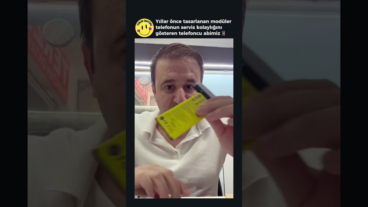 Yıllar Önce Tasarlanan Modüler Telefonun Servis Kolaylığını Gösteren Telefoncu Abimiz📱