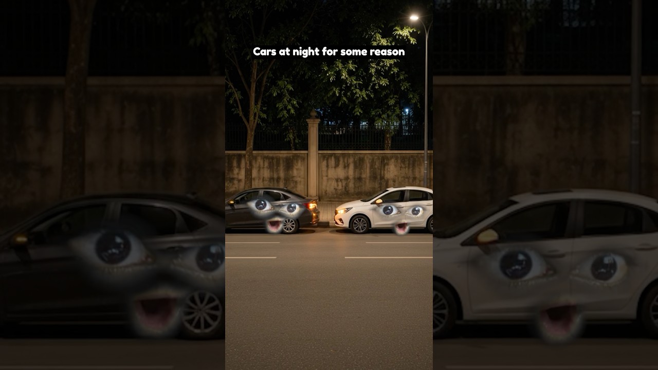 Cars at night for some reason | Manish Kharage #shorts
