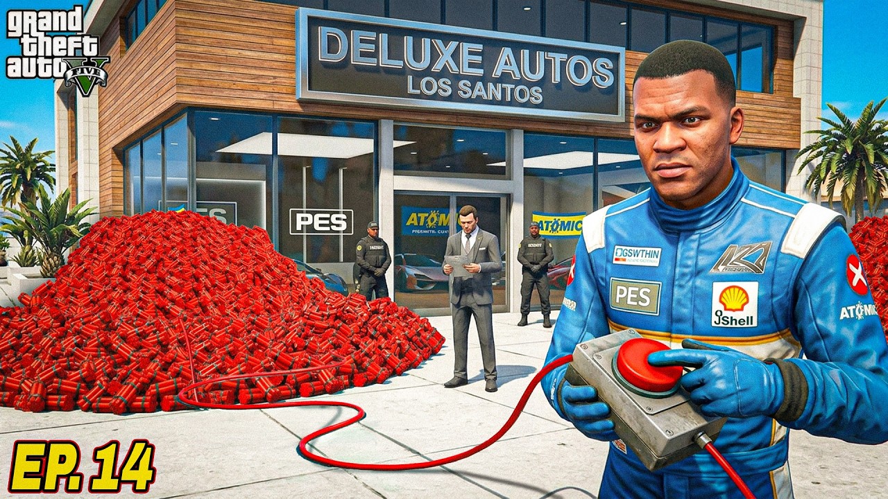 GTA 5 : Franklin Finally Took His Revenge From The Car Showroom In Gta 5 !