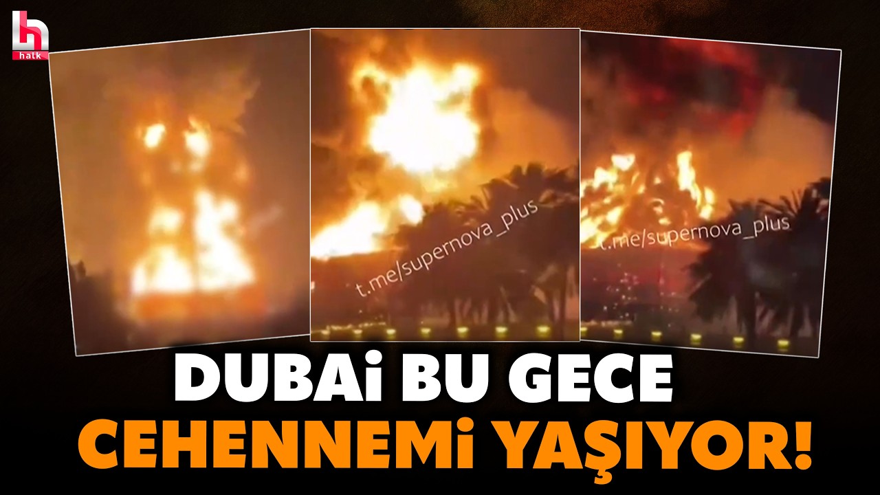 DUBAİ ALEV ALEV YANIYOR! İran'dan Dubai Havalimanı'na drone saldırısı!