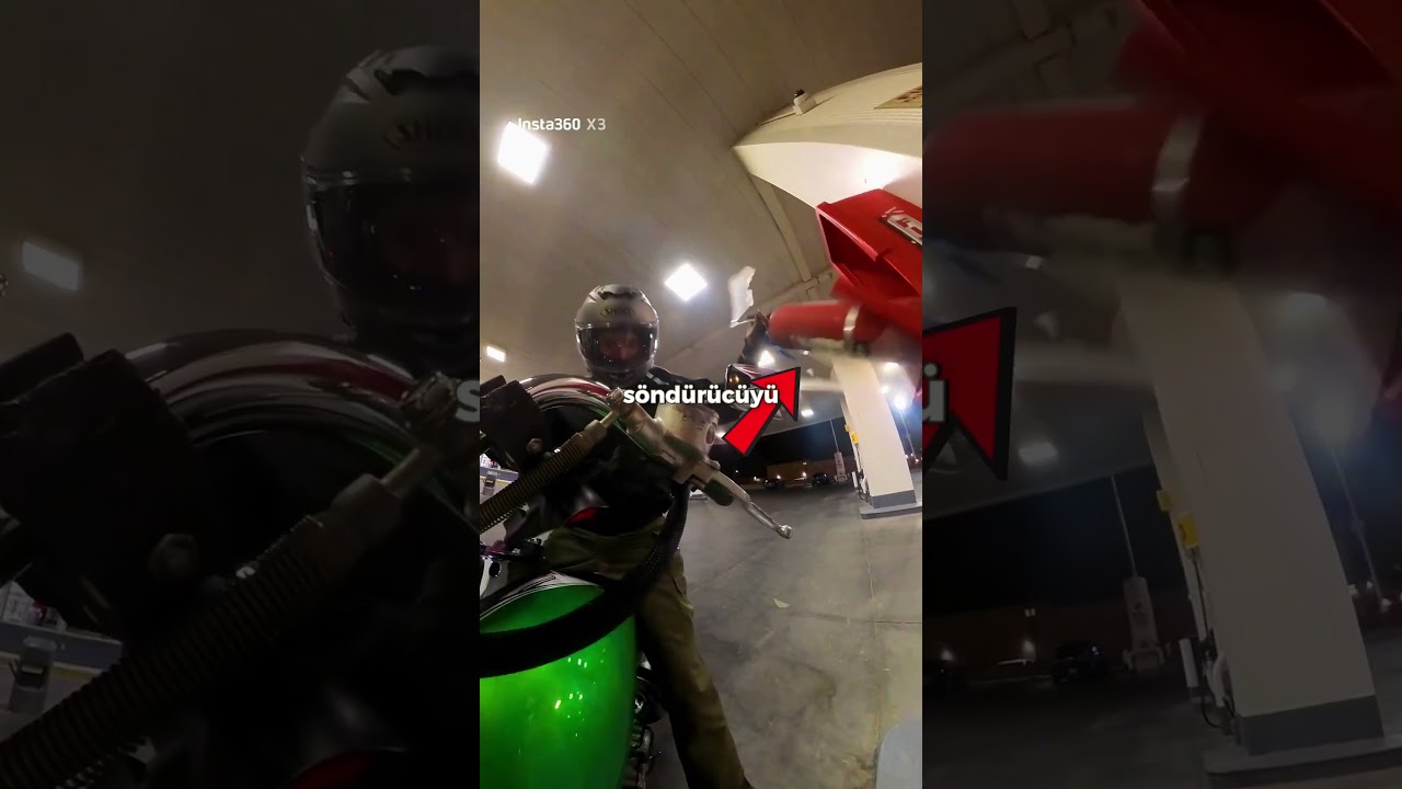 Arkadaşının motorunu kurtardı 🫡