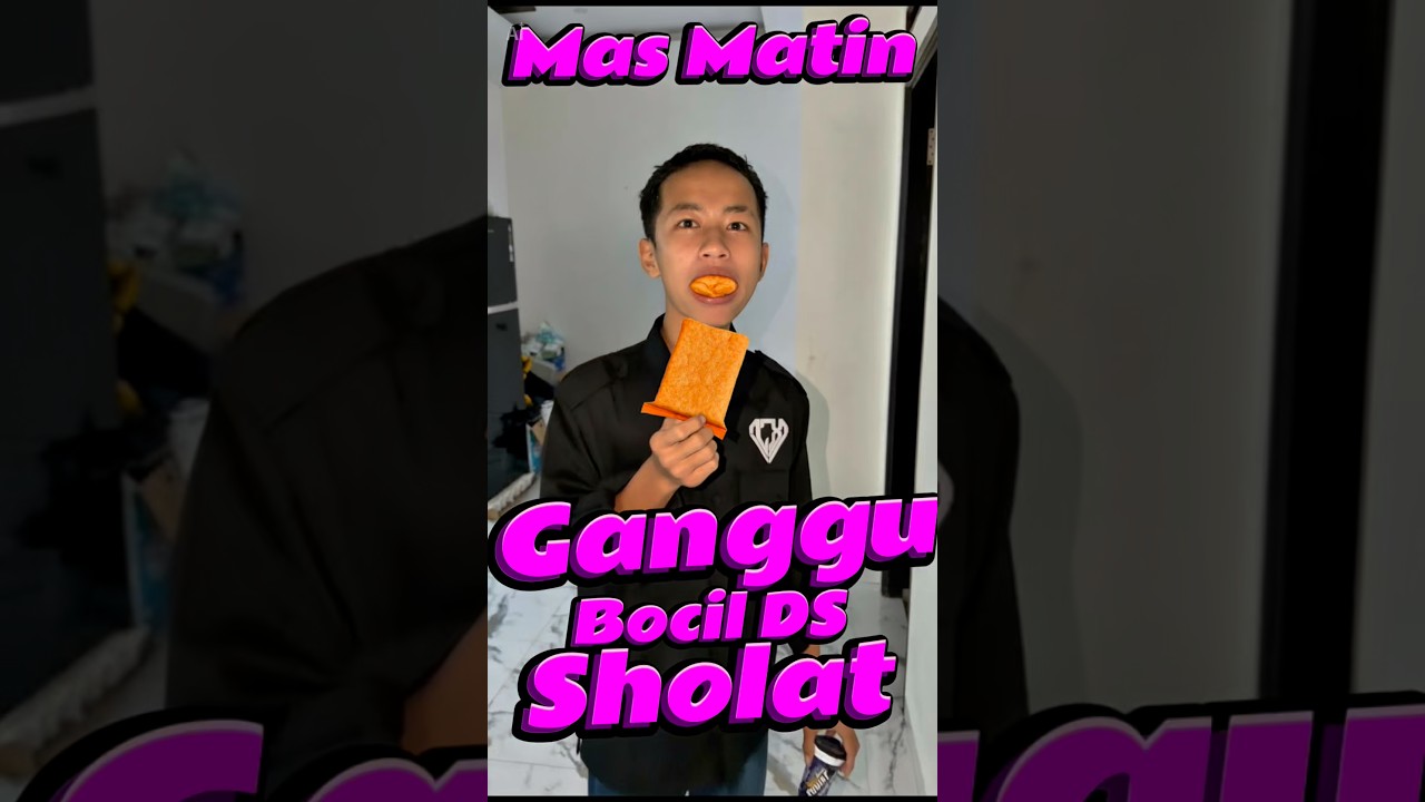 Mas matin ganggu bocil DS sholat #comedy #minivlog #anakdesa #sholat