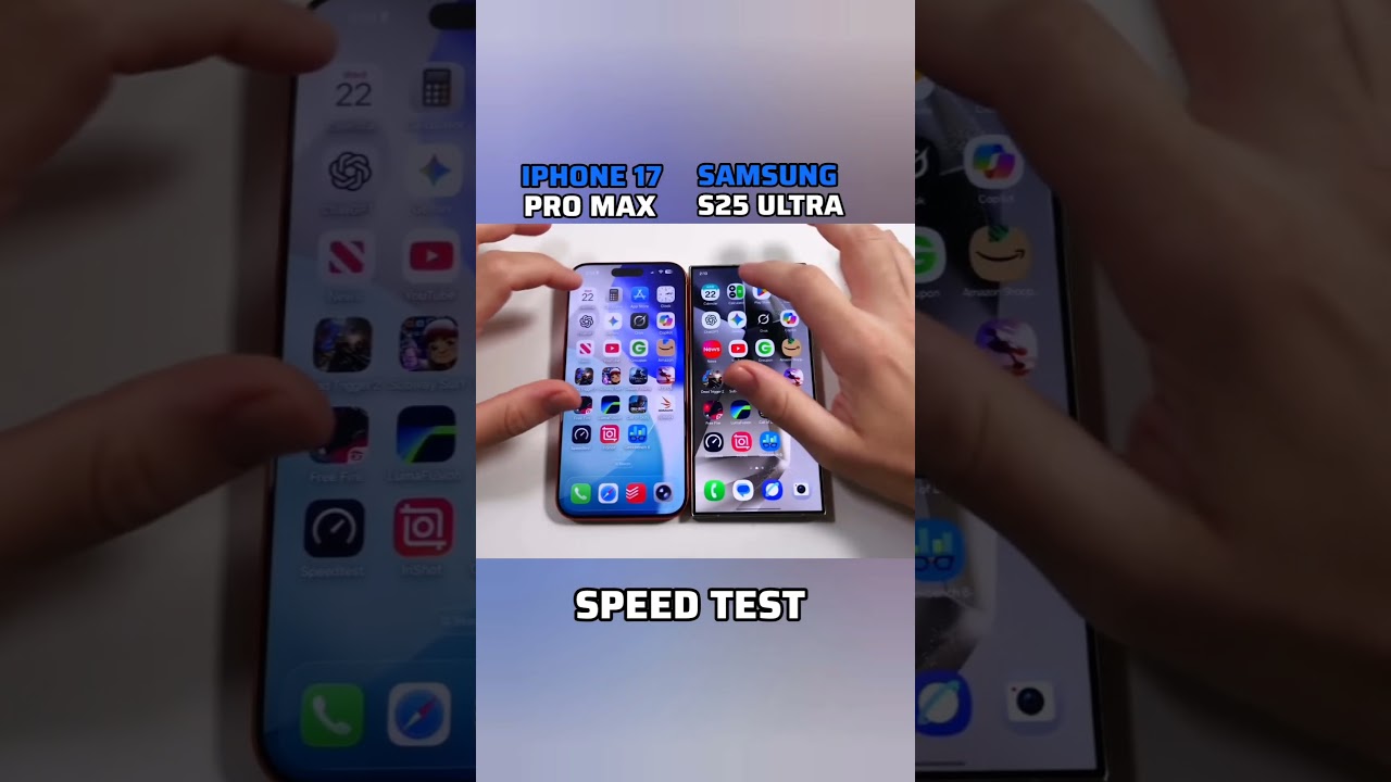 😳⚡ iPHONE 17 PRO MAX vs SAMSUNG S25 ULTRA SPEED TEST!! 😳⚡