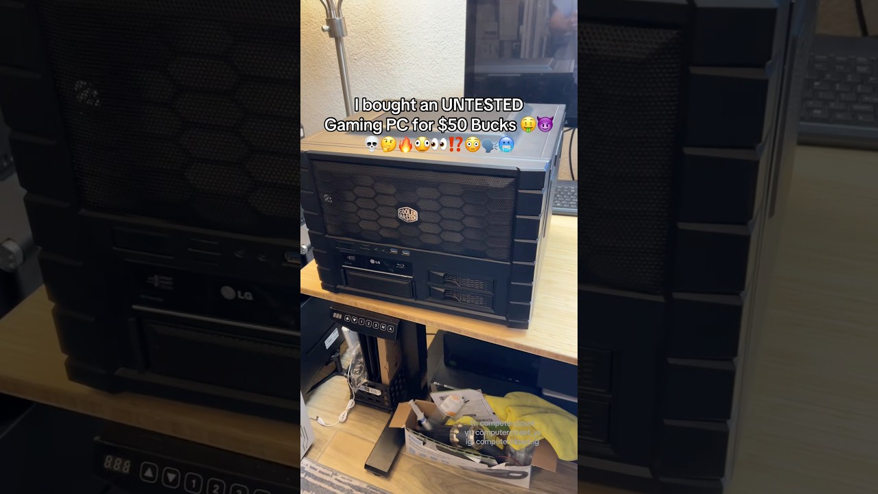 Would you spend $50 on a PC not knowing the specs? 🫪👀😳⁉️🔥🥶💀 #pc #computer #tech #pcbuild