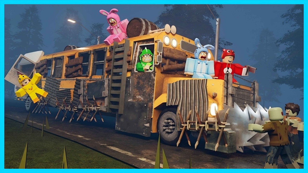MIPAN & ZUZUZU HIDUP 24 JAM DI BUS UNTUK BERTAHAN DARI KIAMAT ZOMBIE! ROBLOX