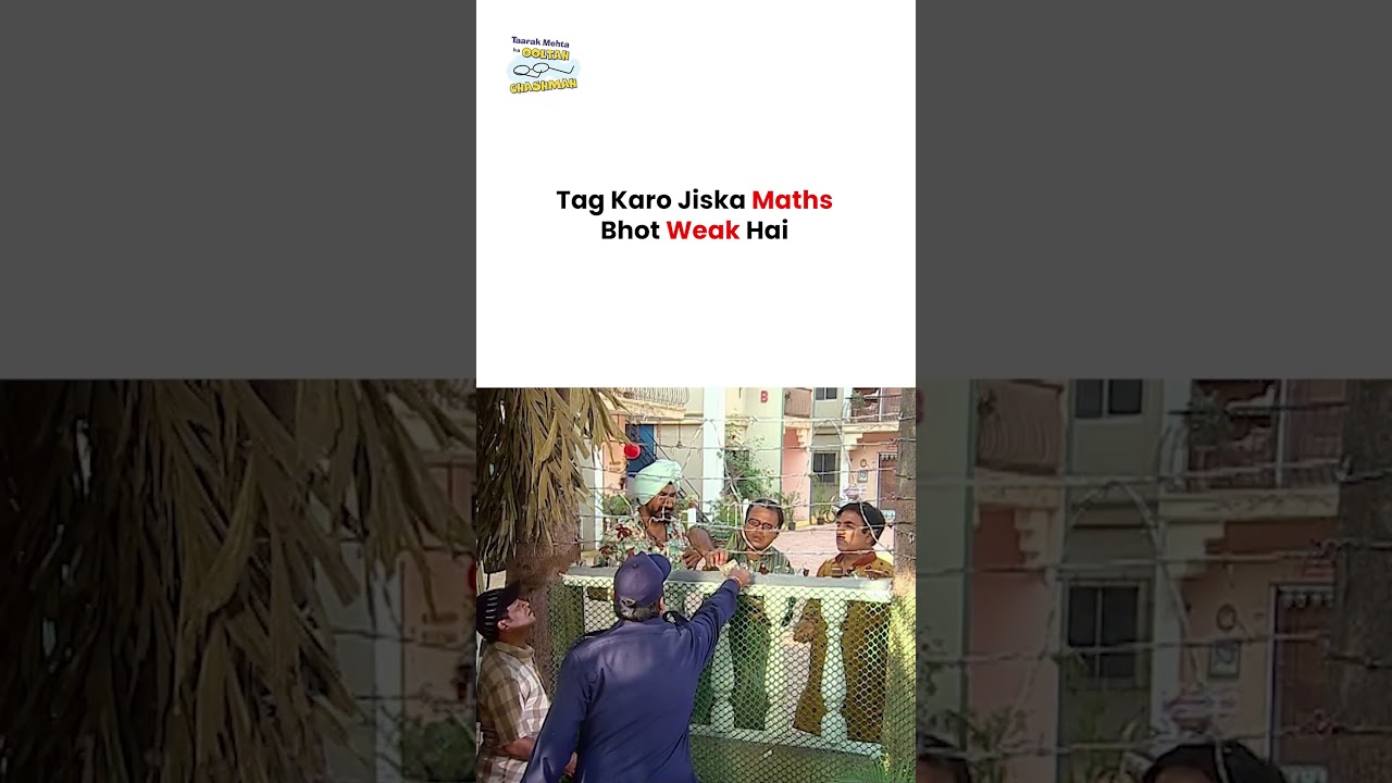 Tag Karo Jiska Maths Bhot Weak Hai ! #tmkuc #funny #comedy #ipl #mumbaiindians #tarakmehta