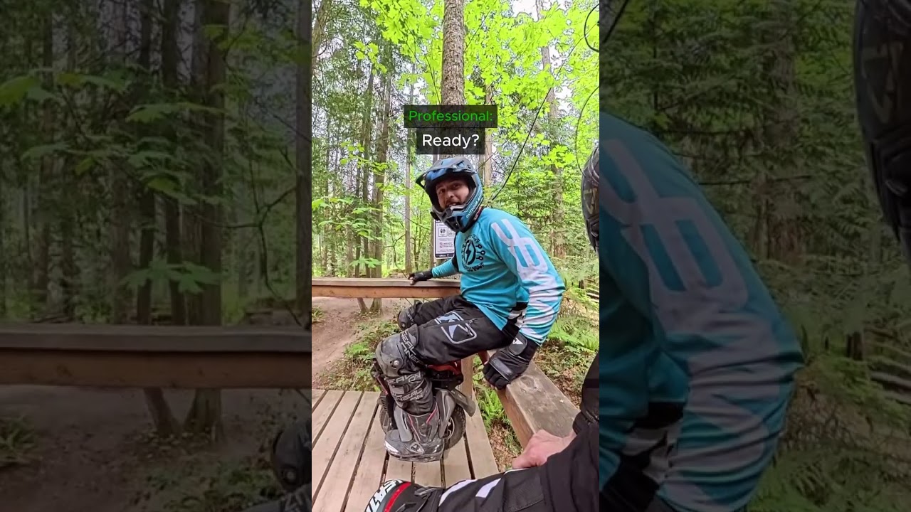 Biker Tries Following a Professional Goes Wrong 😂