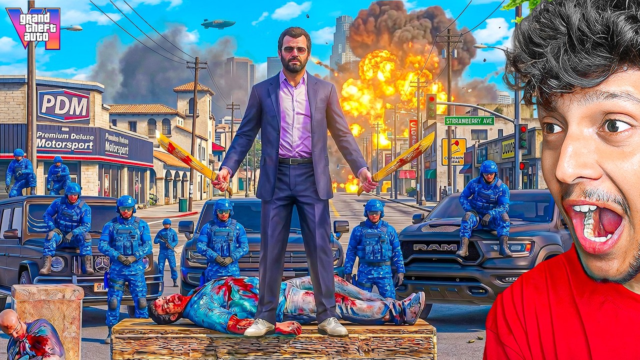 MICHAEL KILLED THE LOS SANTOS PRESIDENT! 🔥 GTA 5 Real Life!