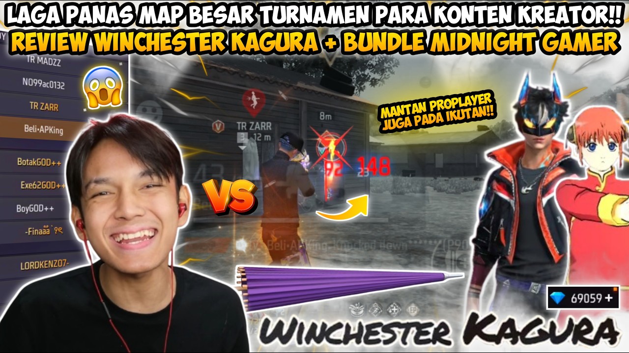 LAGA PANAS TURNAMEN MAP BESAR PARA KONTEN KREATOR! REVIEW WINCHESTER KAGURA + BUNDLE MIDNIGHT GAMER😱