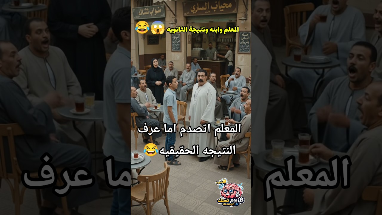 فرحة المعلم ب نتيجة ابنه مكملتش للاخر 😱😂 اتصدم اما عرف النتيجه الحقيقيه 😱 #الثانويه_العامه