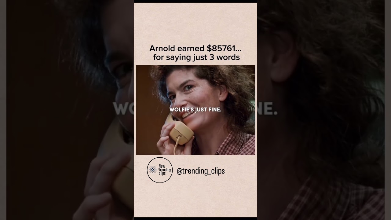 Arnold earned $85761... for saying just 3 words 🤣🤣 #funny #80scomedy #crocodiledundee