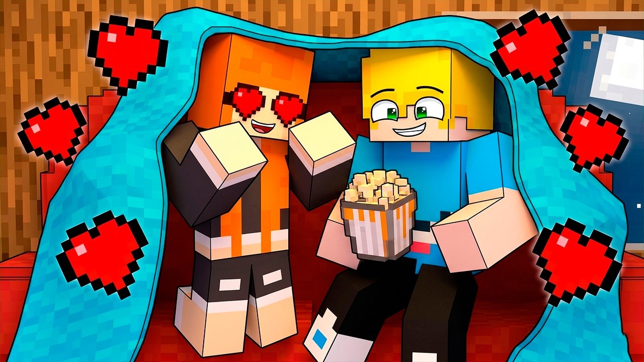 PASSAMOS uma NOITE na FESTA DO PIJAMA no minecraft