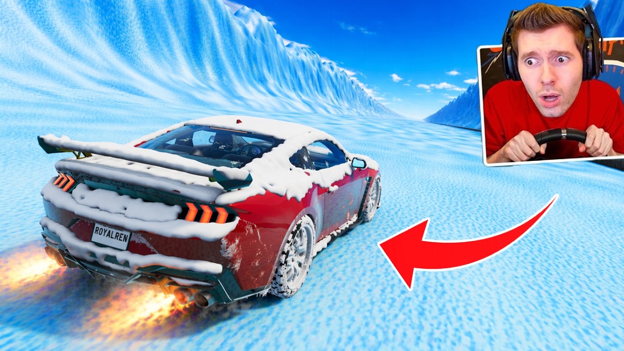 CARRO CONGELADO na pista de GELO do BeamNG Drive Multiplayer