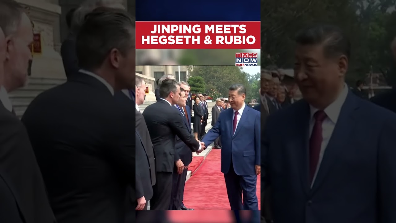 China President Jinping Meets US Secretary of War Hegseth, Secretary of State Marco Rubio #shorts