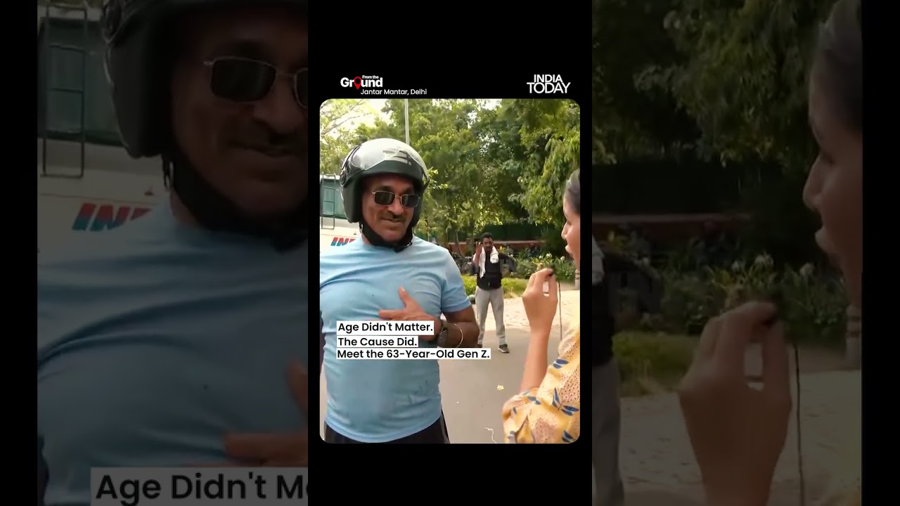 "Gen Z At 63": German Protester Joins Jantar Mantar For Grandkids #Shorts #cjp #protest