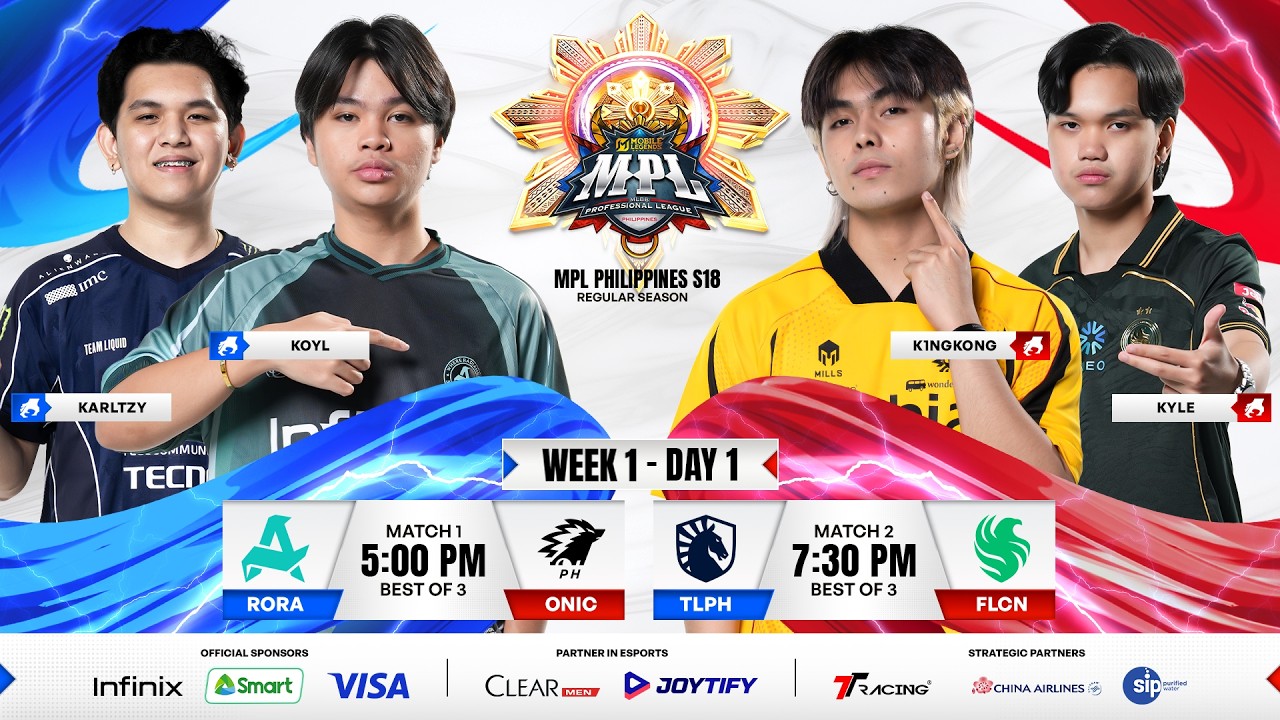 🔴 LIVE | MPL PH S18 | FILIPINO - Week 1 Day 1