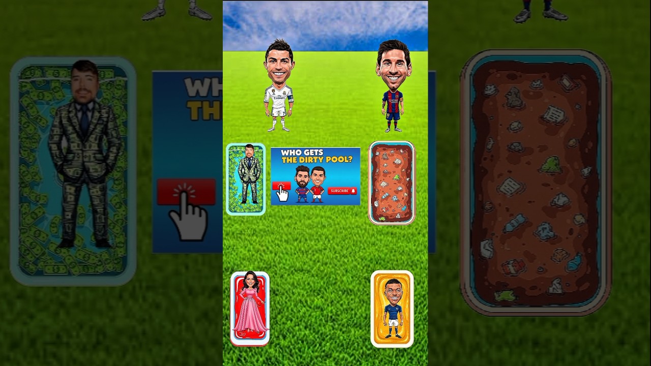 ميسي ضد رونالدو: من سيحصل على المسبح القذر؟ 😱💩