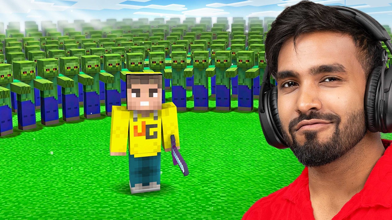 LEVEL 1 VS LEVEL 100 MINECRAFT WAVES