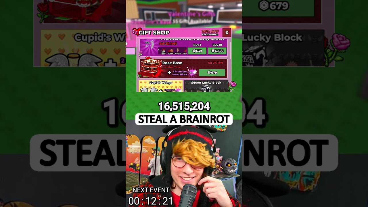 sending viewers gifts in steal a brainrot